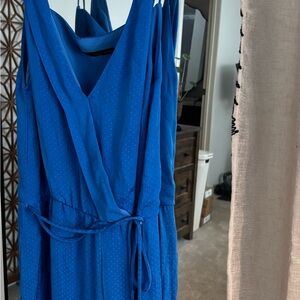Zara Vibrant Blue Midi Dress